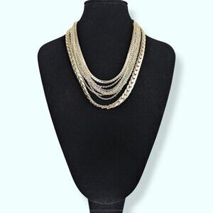 🍁V. Continental 10-Strand Chain Necklace